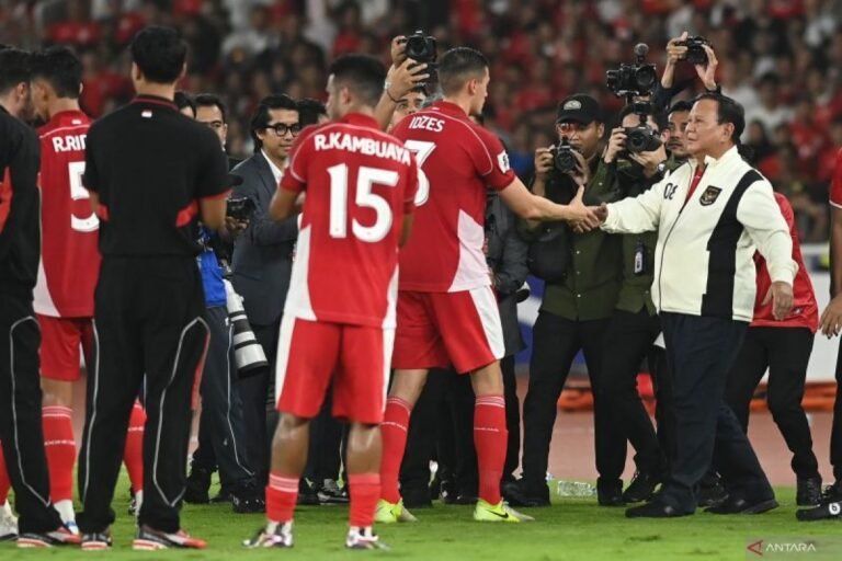 Prabowo Berkesempatan Menyaksikan Pertandingan Timnas Indonesia vs China di GBK